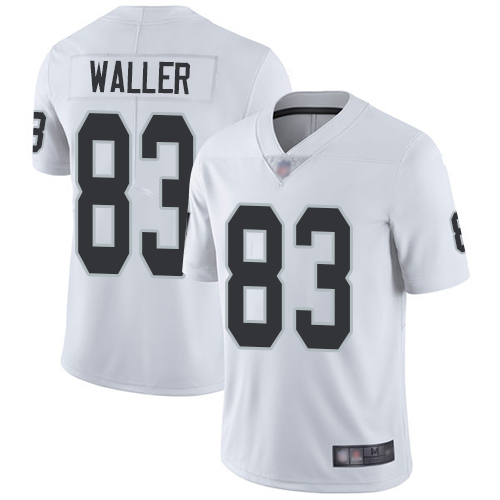 Men Oakland Raiders Limited White Darren Waller Road Jersey NFL Football #83 Vapor Untouchable Jersey->oakland raiders->NFL Jersey